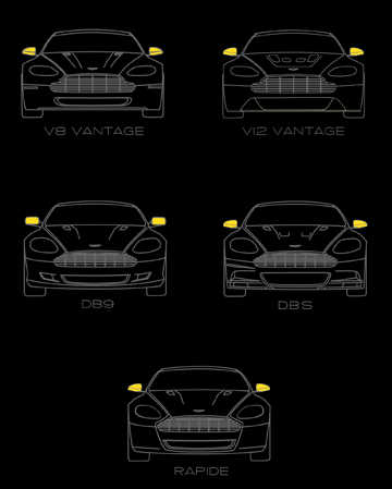 Side Mirrors: AMV8 and DB9